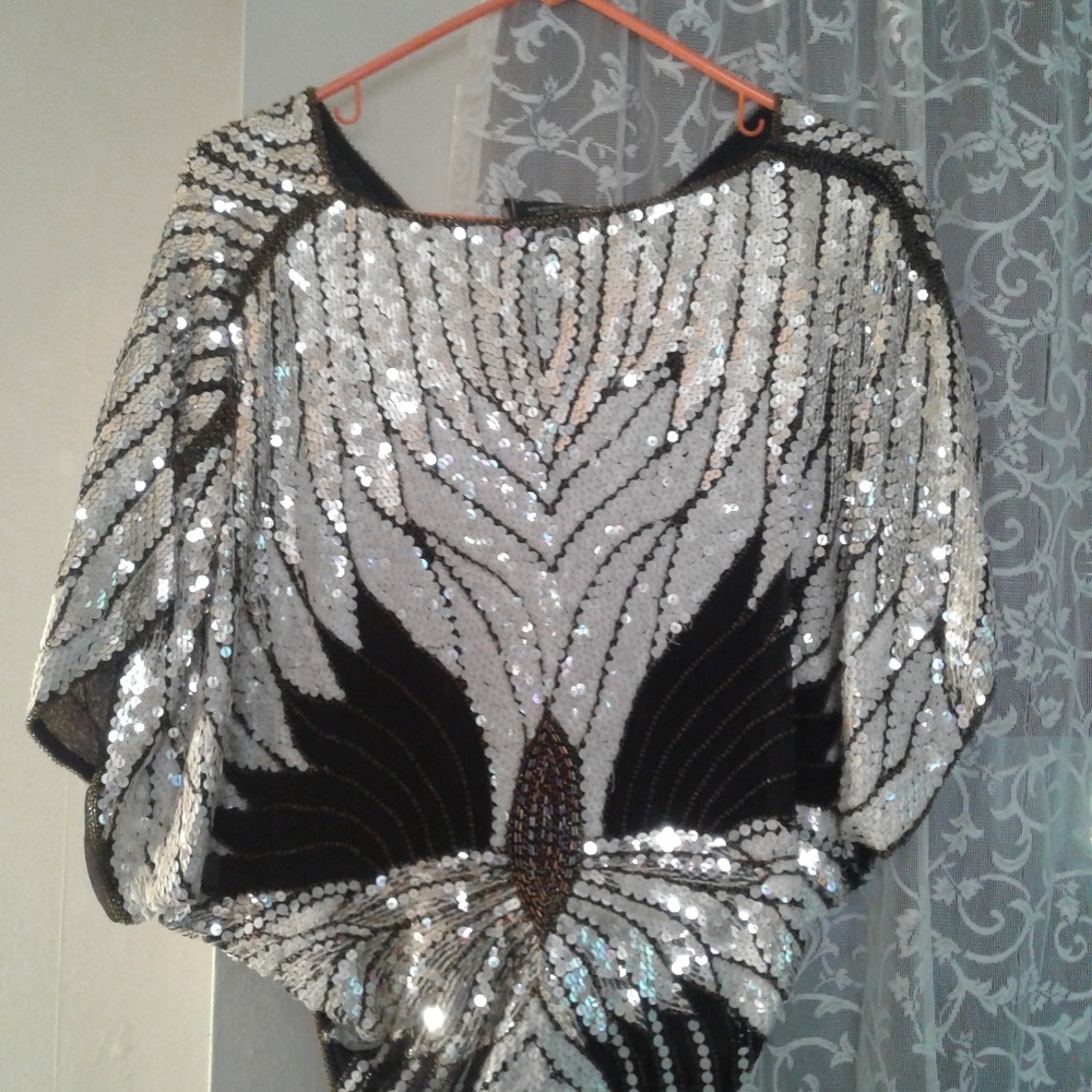 Vintage 80s sequined blouse